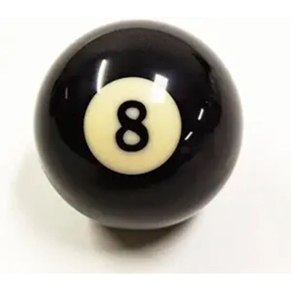 Replacement Eight Ball, 2-1/4" Regulation Size Billiard